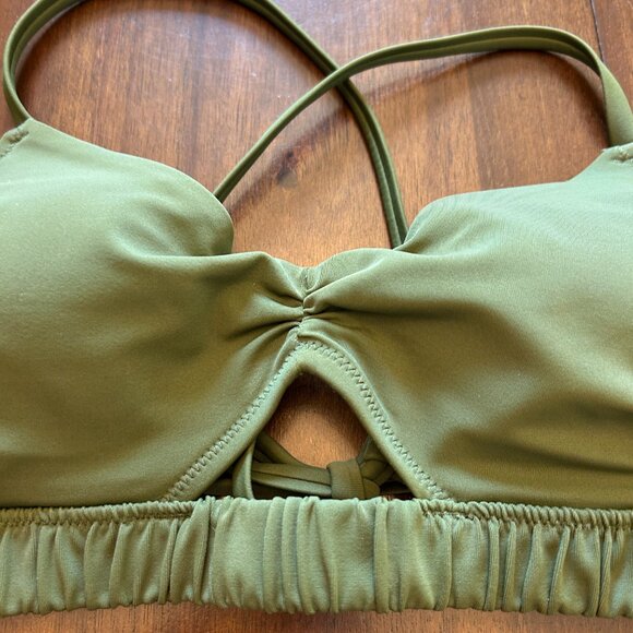 NWT Shade & Shore Bikini Top Green 34B - Picture 2 of 9